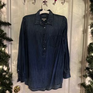 Merona Jean tunic sz L